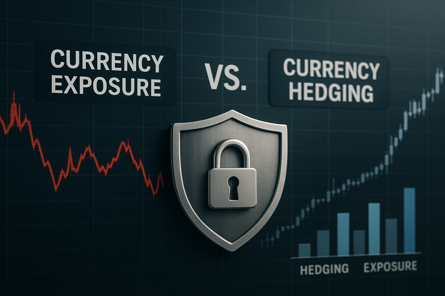 미국 ETF의 환노출과 환헤지 개념과 장단점을 표현한 이미지