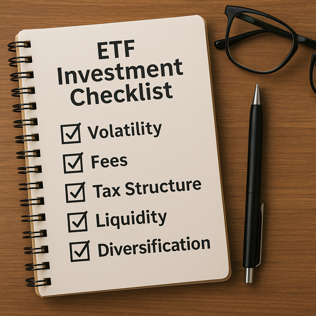 투자자들이 알아야 할 ETF 투자 체크리스트를 보여주는 이미지