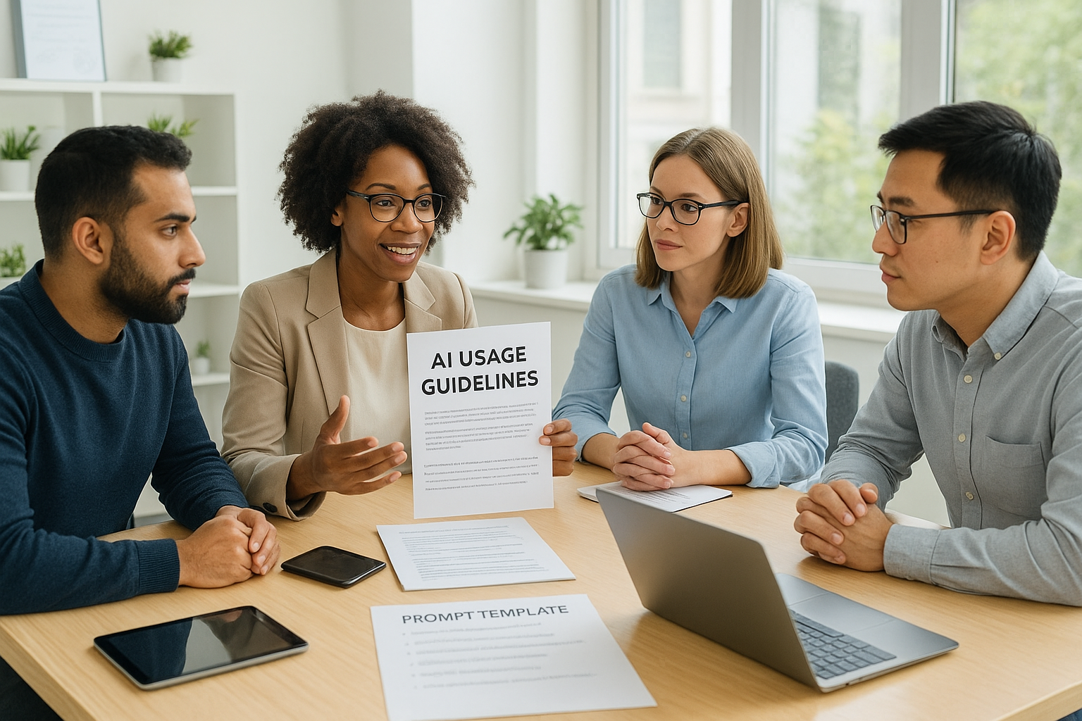 프롬프트 템플릿을 공유하고 AI 사용 가이드라인을 논의하는 다양한 직무의 전문가들