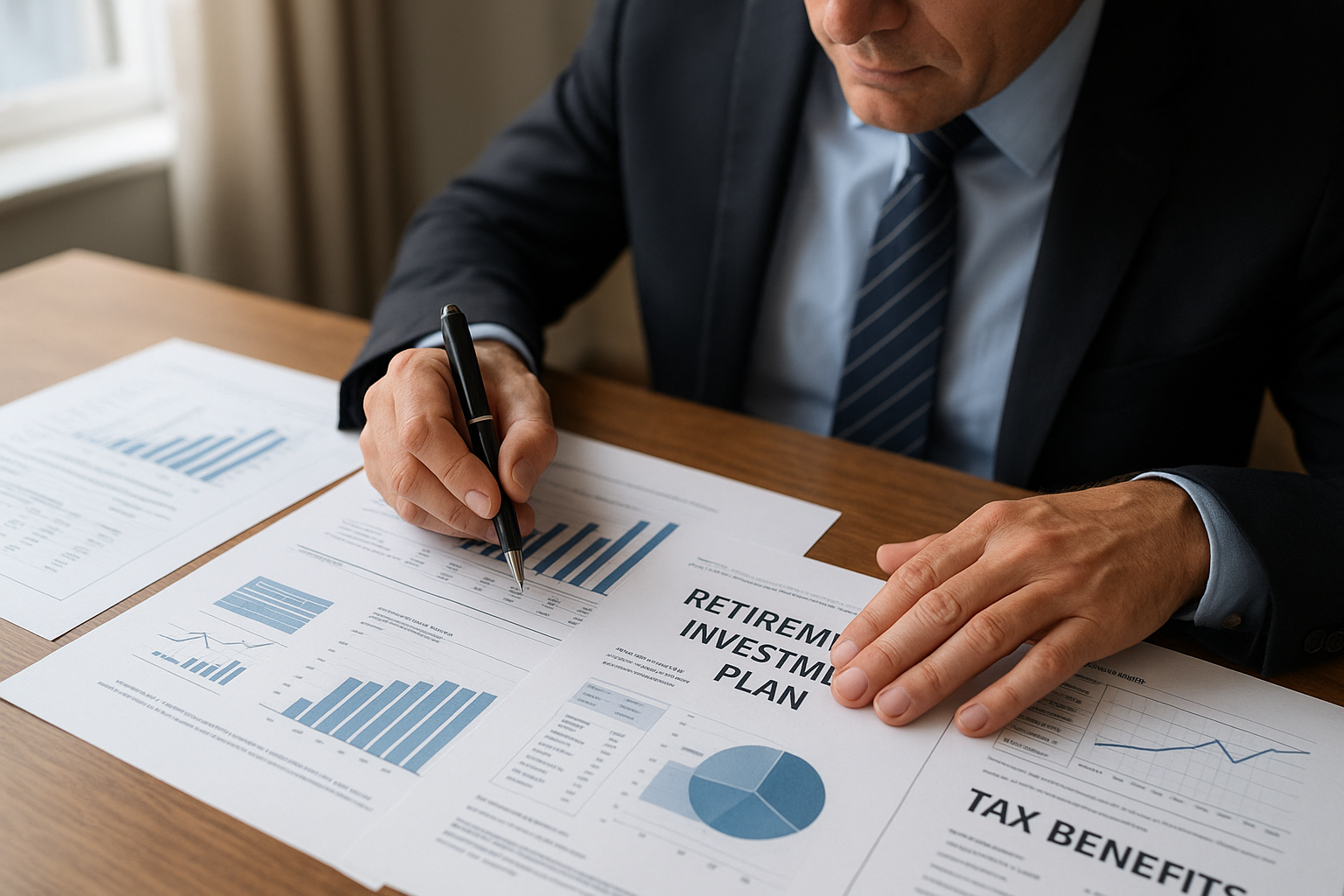 연금저축 IRP 구조와 세액공제 및 과세이연의 핵심을 설명하는 재무 계획 이미지