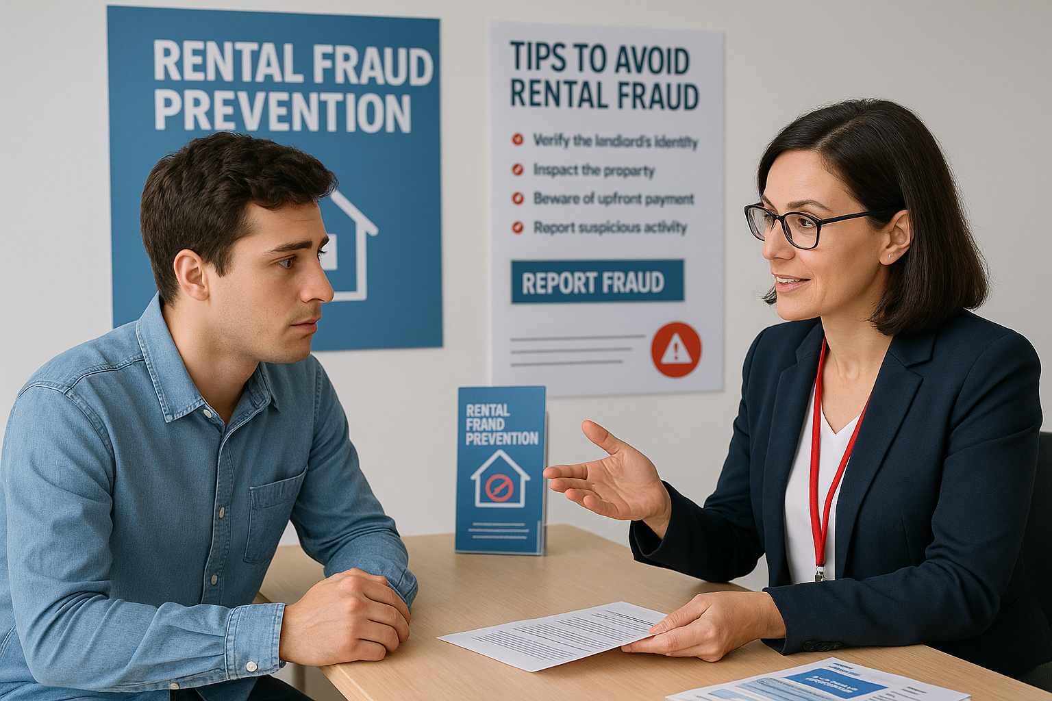 청년이 전세사기 피해 상담센터에서 상담하는 모습