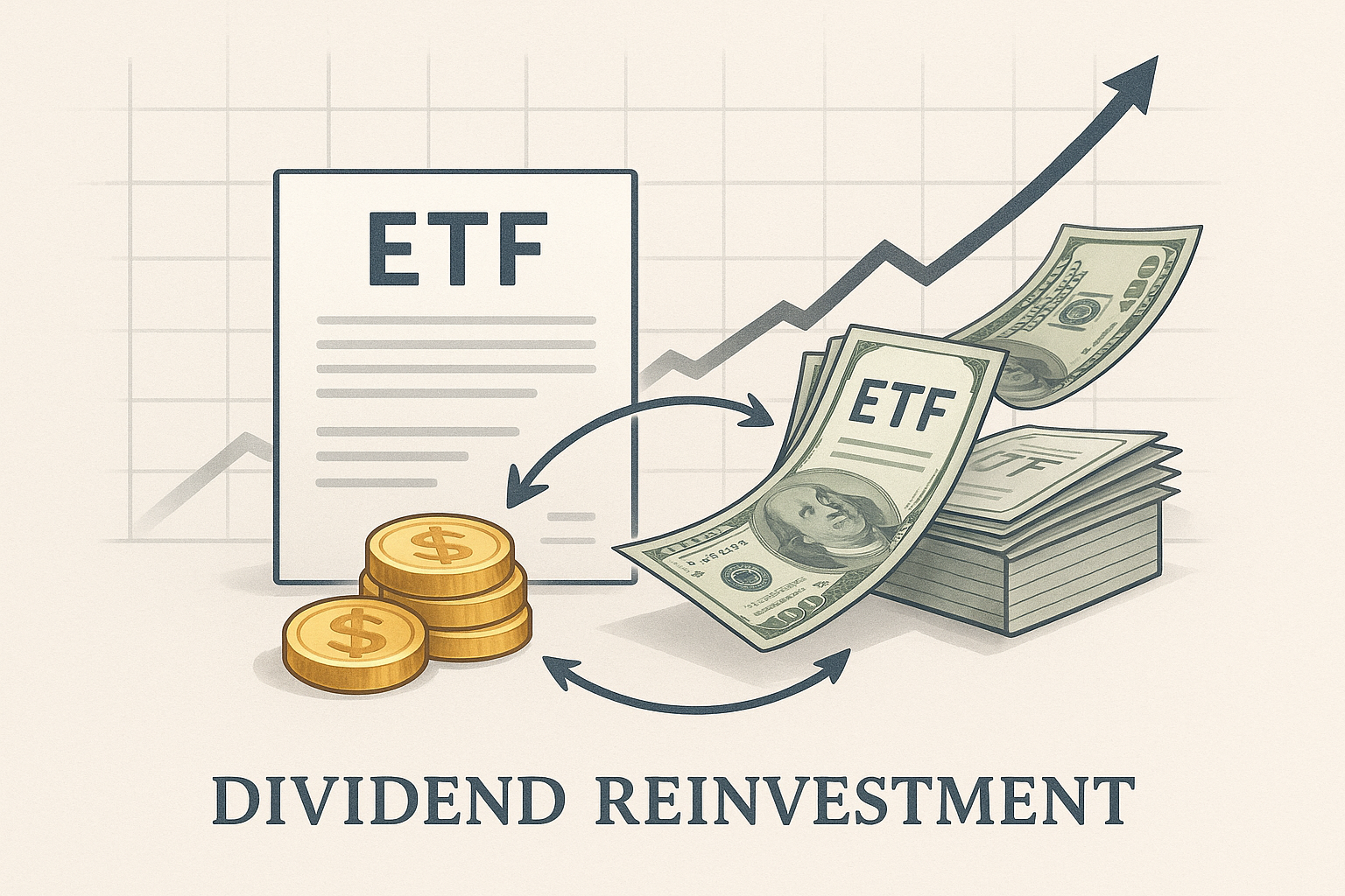 ETF 배당금 자동 재투자와 복리 효과 이미지