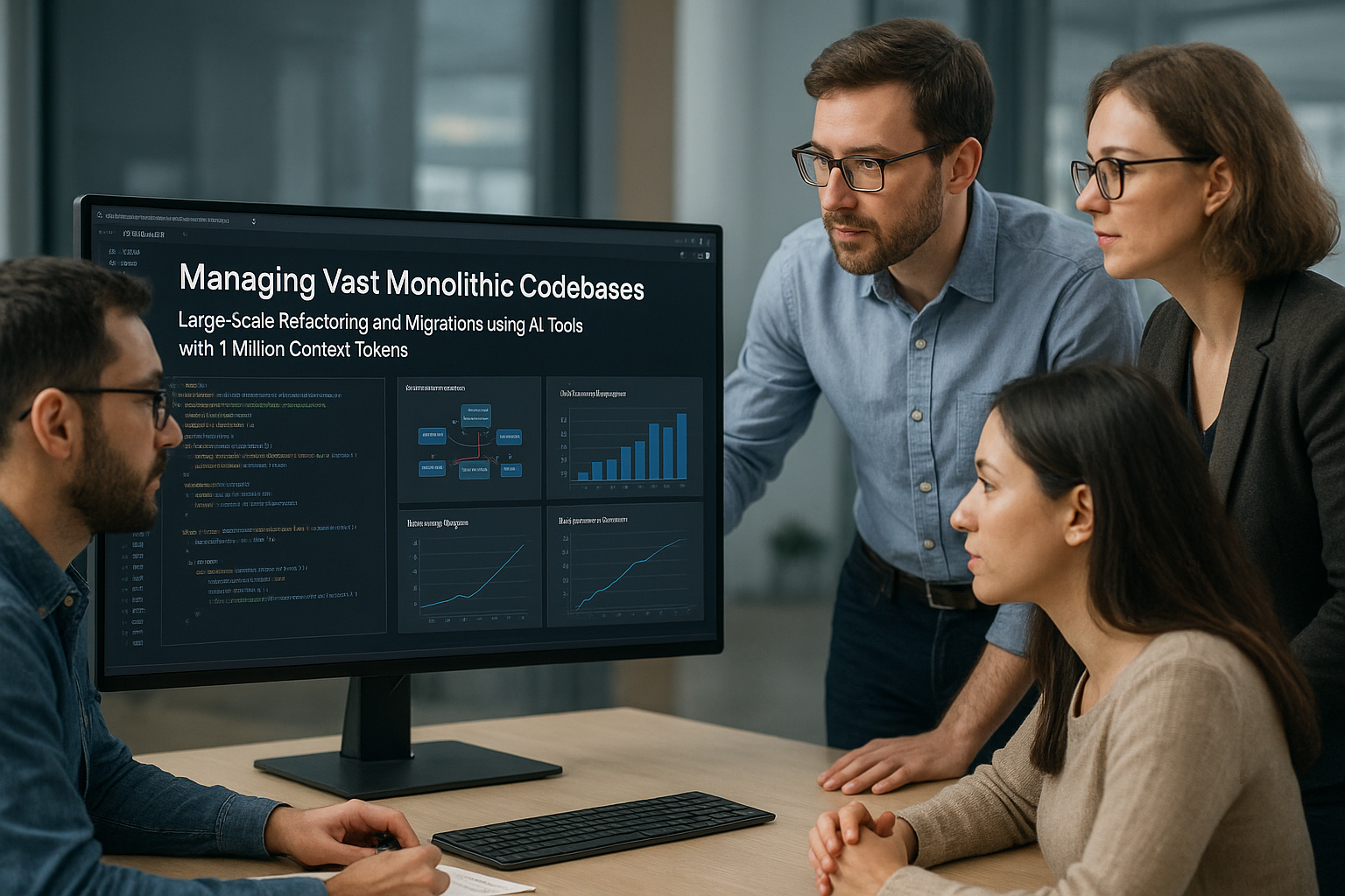 대규모 코드베이스를 다루며 장기 리팩토링과 마이그레이션 작업을 수행하는 개발자들의 미래 지향적인 소프트웨어 개발 현장