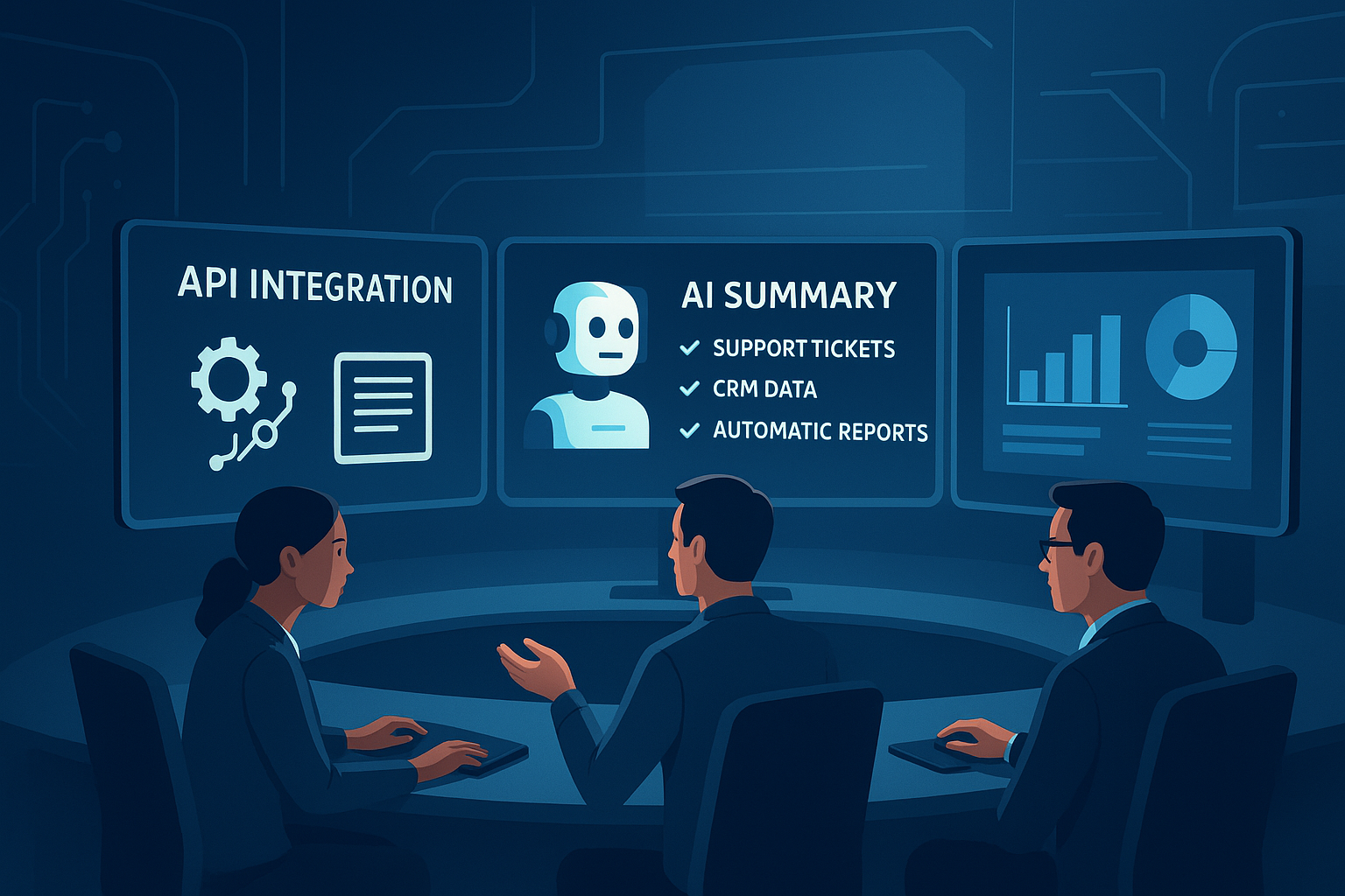 API 연동과 자동화를 통한 AI 워크플로우 자동화와 업무 효율화 장면