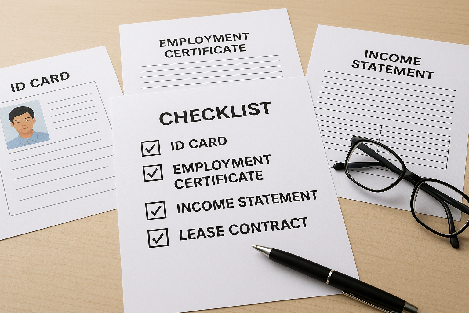 청년 전세대출 준비 서류 체크리스트 이미지