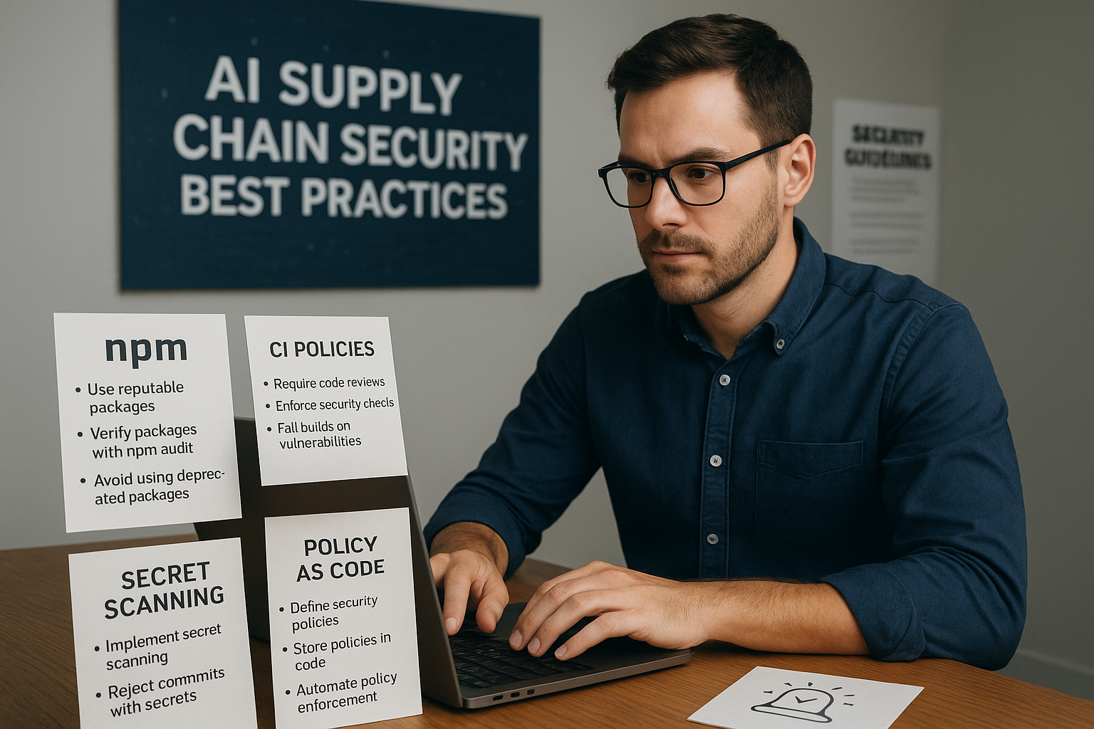 AI 공급망 보안 모범 사례를 학습하는 소프트웨어 엔지니어
