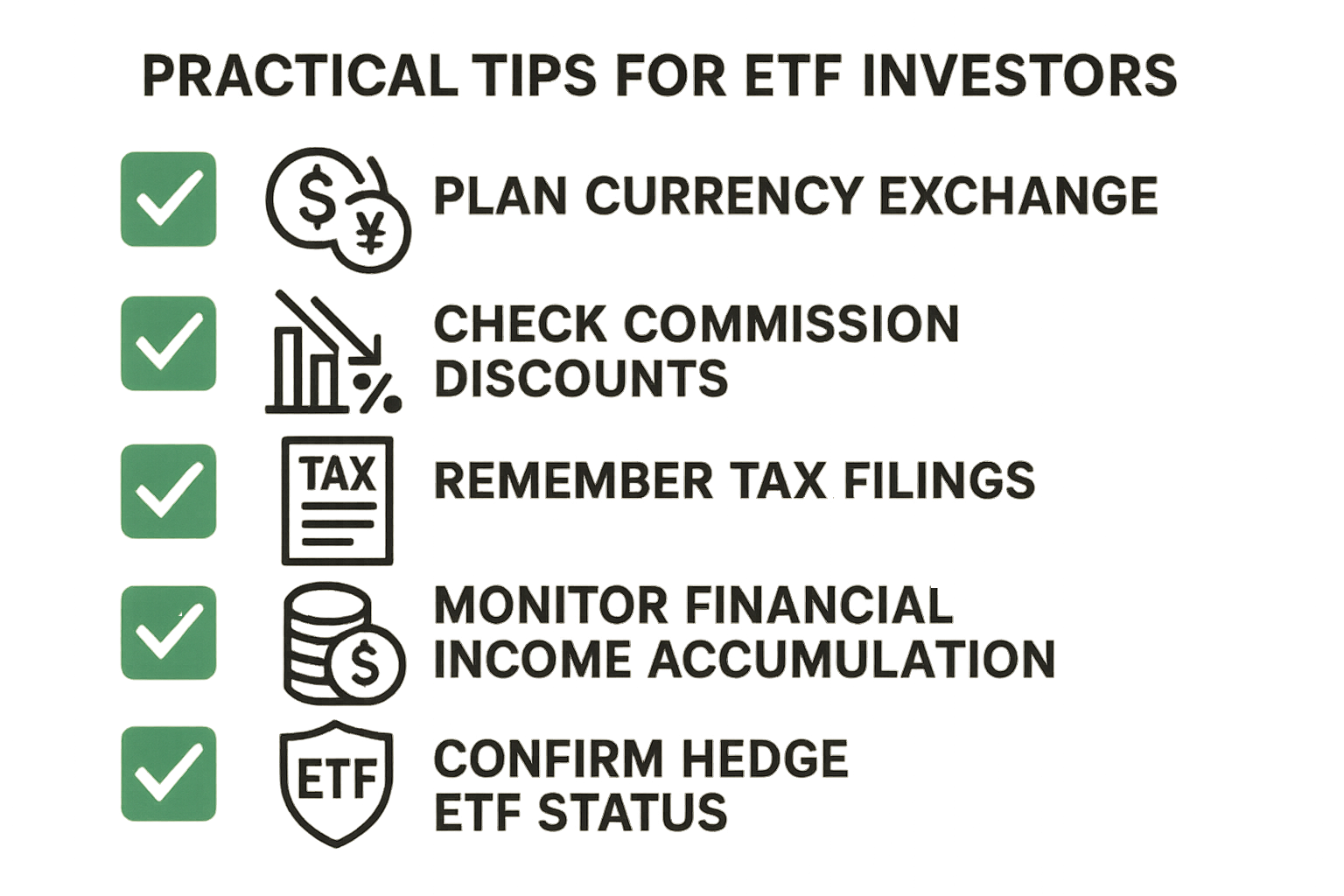 미국 및 국내 상장 해외 ETF 투자 시 자주 하는 실수 방지 체크리스트 이미지