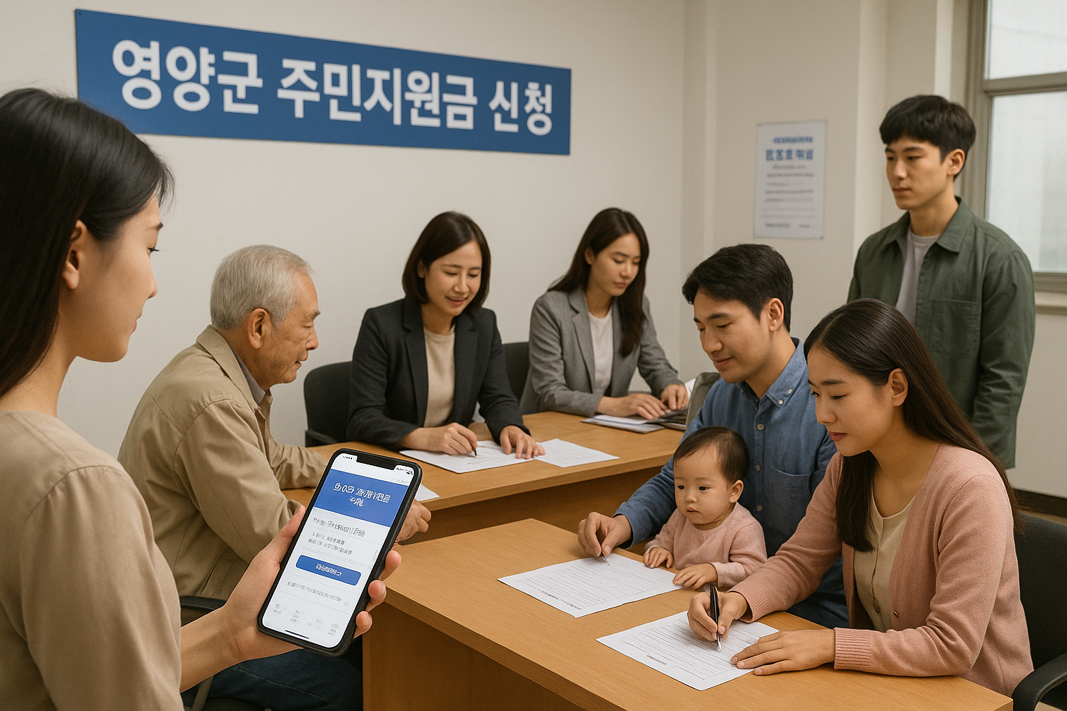 영양군 고유가 피해지원금 신청 방법 오프라인과 온라인 신청 모습