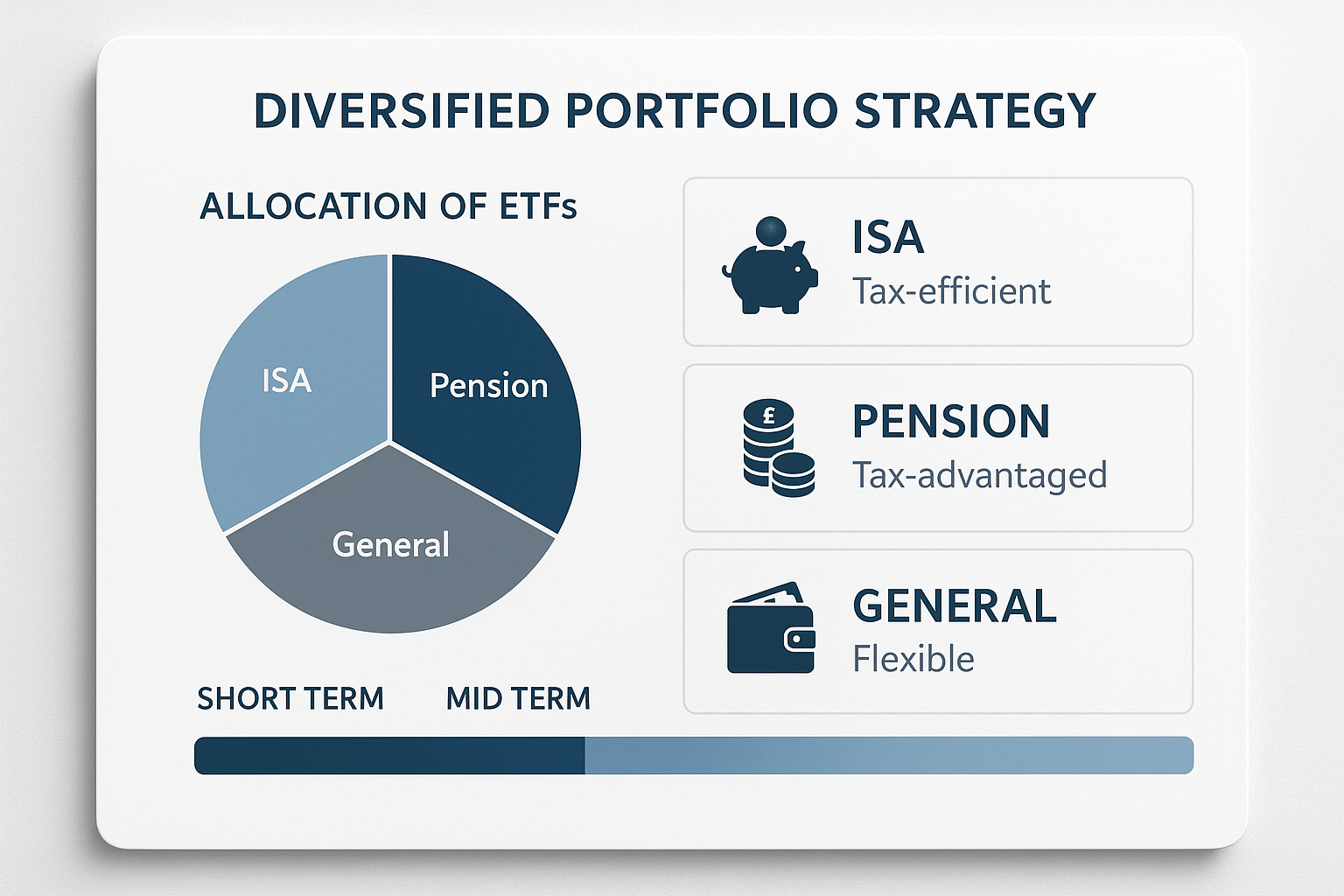 절세계좌 ETF 배치 전략을 설명하는 디지털 포트폴리오 배분 이미지