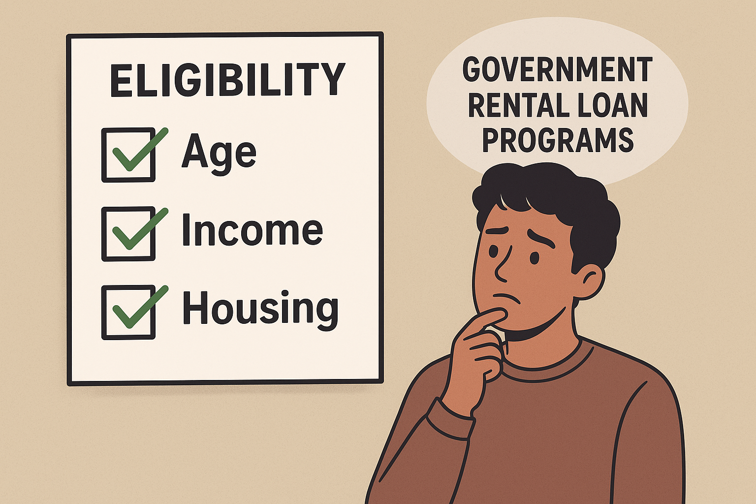 청년 버팀목 전세자금대출 조건을 셀프 체크하는 체크리스트를 보는 청년